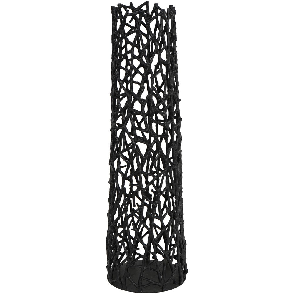 Twig Black Sculpture Vase Small by Libra