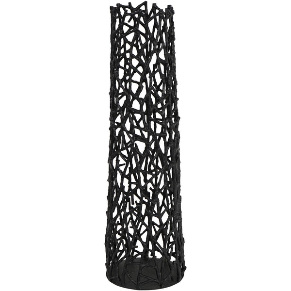 Twig Black Sculpture Vase Small by Libra