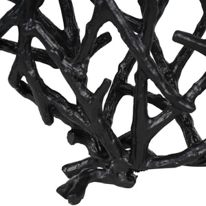 Twig Sculpture Disc Vase Black by Libra, image 5