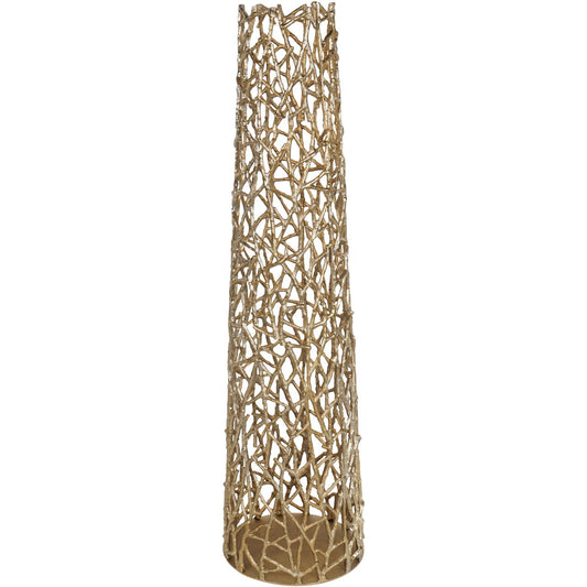 Twig Gold Sculpture Floor Vase