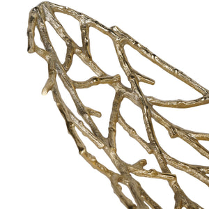 Twig Oval Bowl Gold Large by Libra, image 4