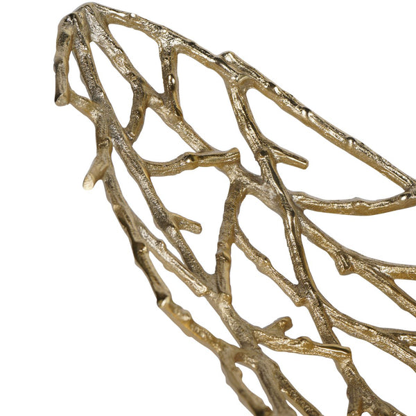 Twig Oval Bowl Gold Large by Libra, image 4