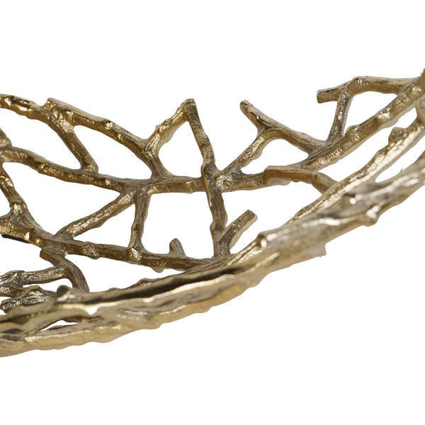 Twig Oval Bowl Gold Large by Libra, image 5