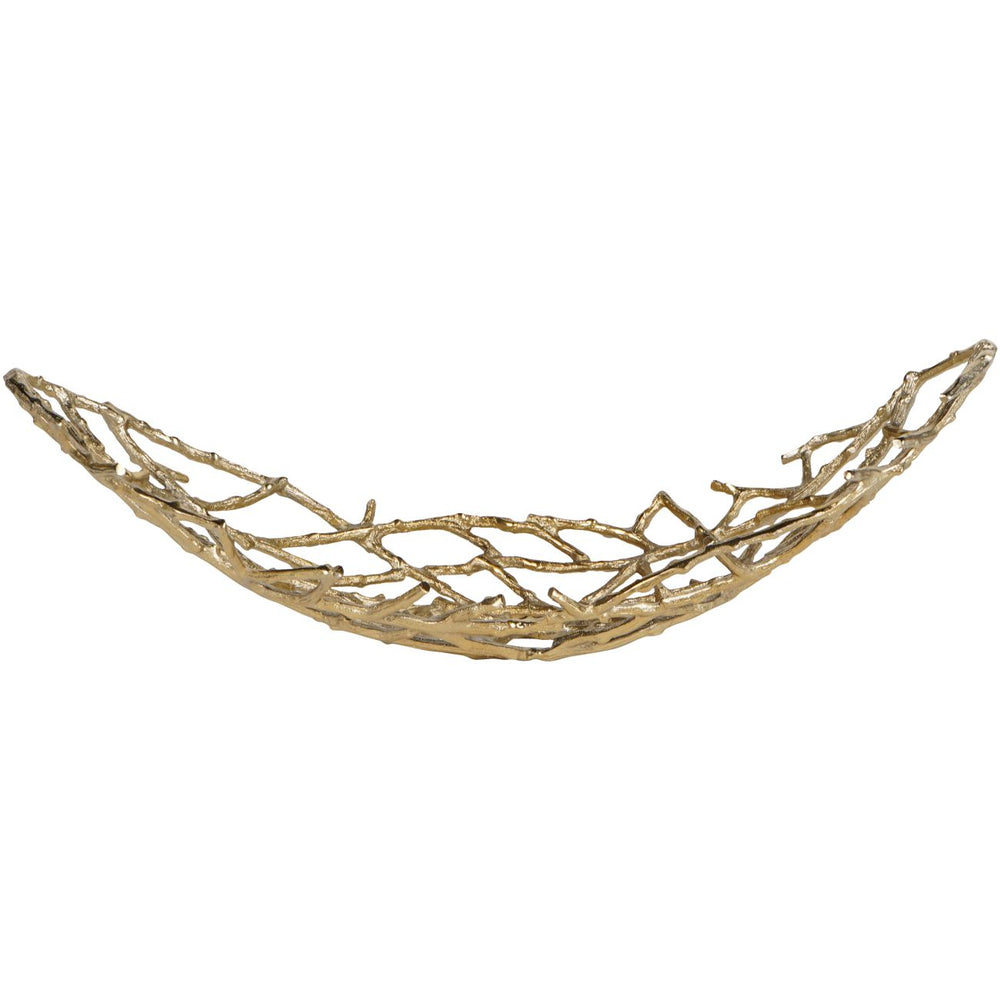 Twig Oval Bowl Gold Large by Libra