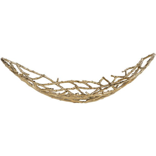 Twig Oval Bowl Gold Large by Libra