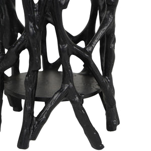 Twig Black Round Pillar Holder Large by Libra, image 4