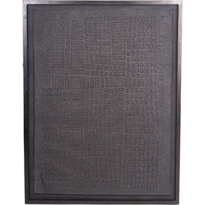Trenton Large Black Framed Papier Mache Wall Art Design 2 100x130cm by Libra