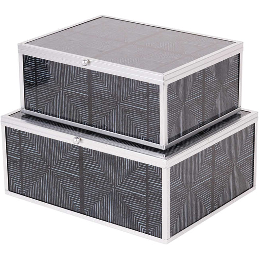 Squares Pattern Set Of 2 Boxes