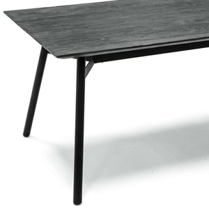 Bronks Black Acacia Fixed Dining Table 180cm by Libra, image 4