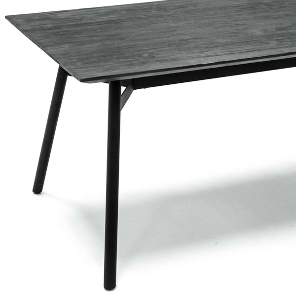 Bronks Black Acacia Fixed Dining Table 180cm by Libra, image 4