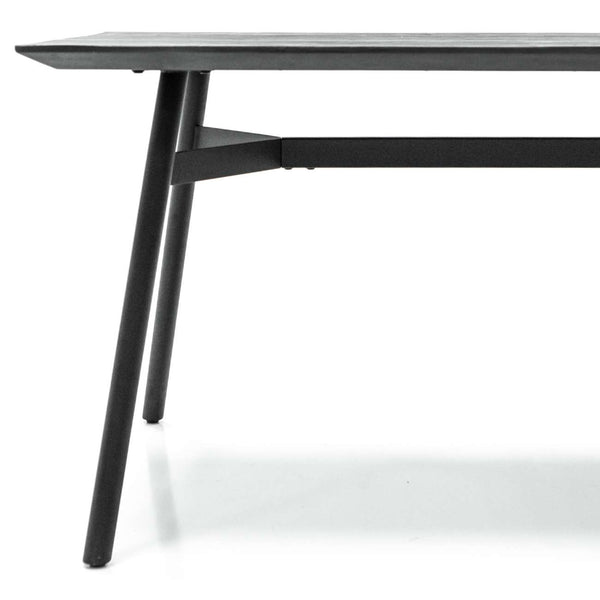 Bronks Black Acacia Fixed Dining Table 180cm by Libra, image 5