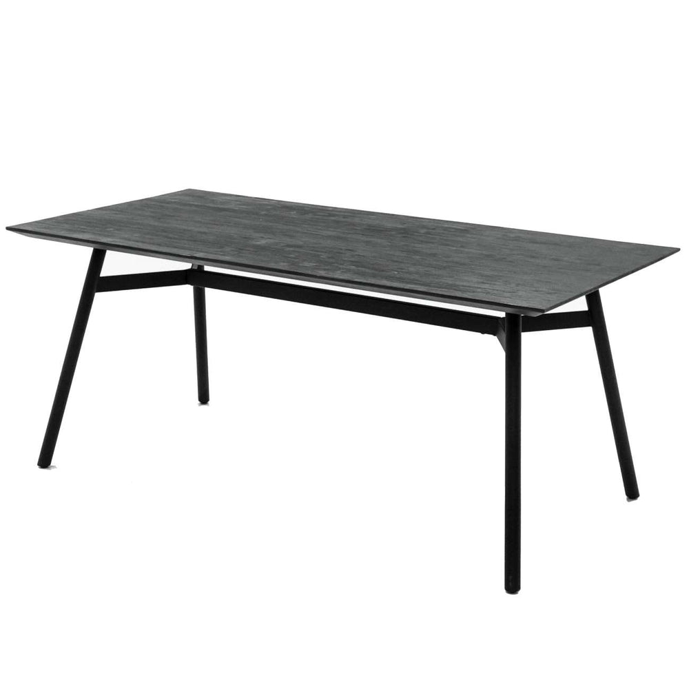 Bronks Black Acacia Fixed Dining Table 180cm by Libra