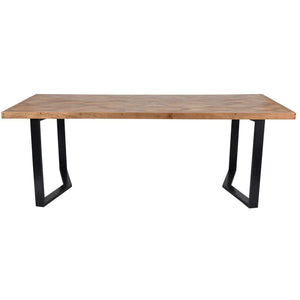 Marston II Geometric Wooden Dining Table 220cm by Libra, image 3