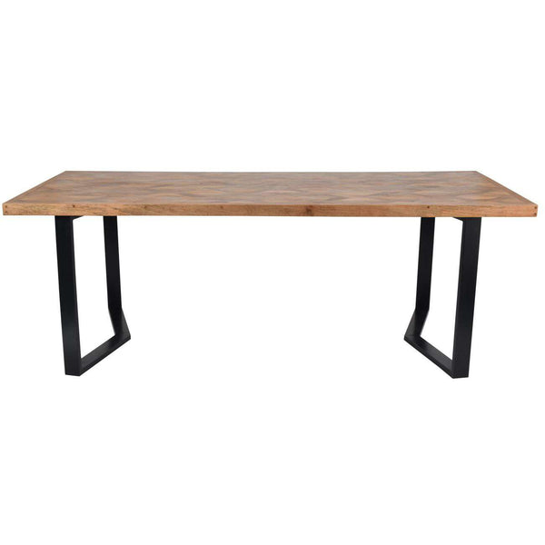 Marston II Geometric Wooden Dining Table 220cm by Libra, image 3
