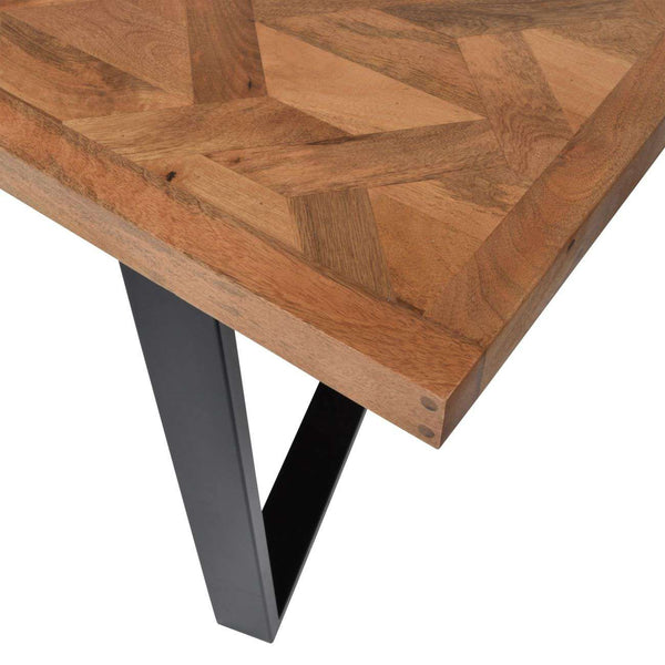 Marston II Geometric Wooden Dining Table 220cm by Libra, image 4