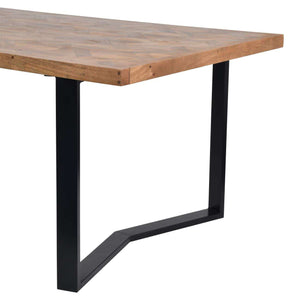Marston II Geometric Wooden Dining Table 220cm by Libra, image 5