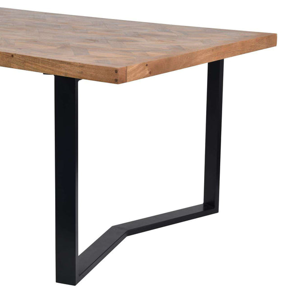 Marston II Geometric Wooden Dining Table 220cm by Libra, image 5