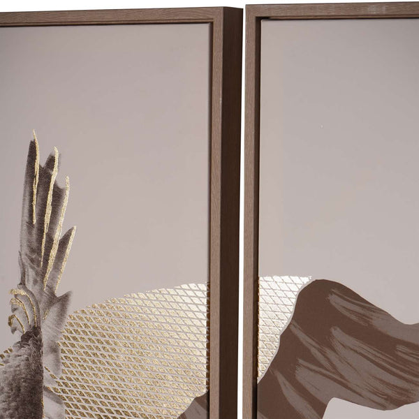 Tropical Birds Set of 3 Framed Canvas Wall Art 210x140cm by Libra, image 3