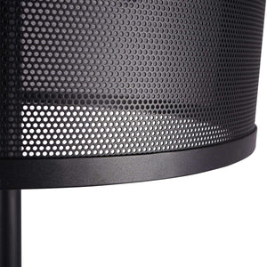 Storm Mesh Black Floor Lamp with Shade by Libra, image 3