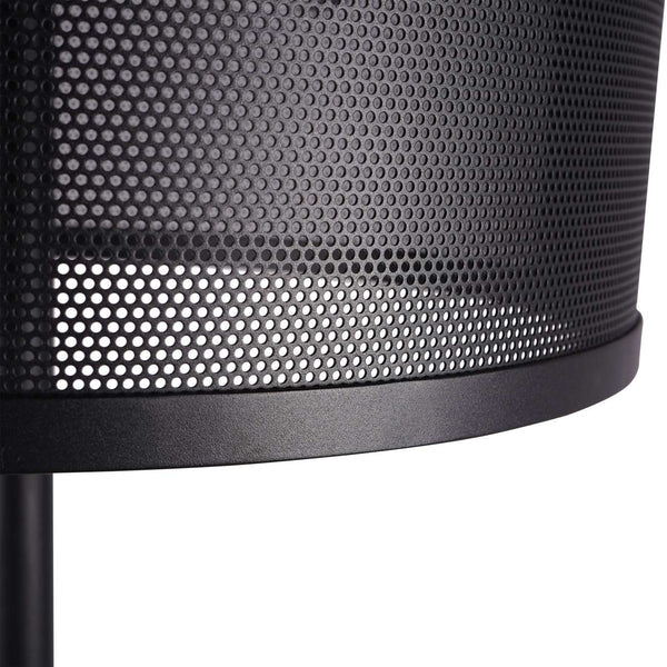 Storm Mesh Black Floor Lamp with Shade by Libra, image 3