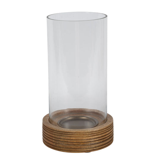 Glass & Wood Hurricane
