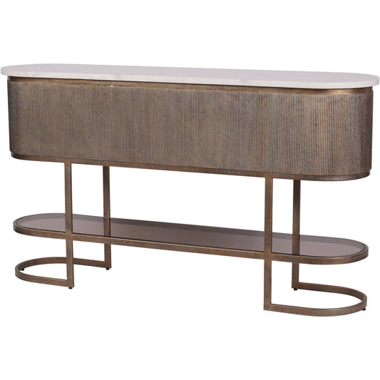 Belvedere Aged Gold Console Table