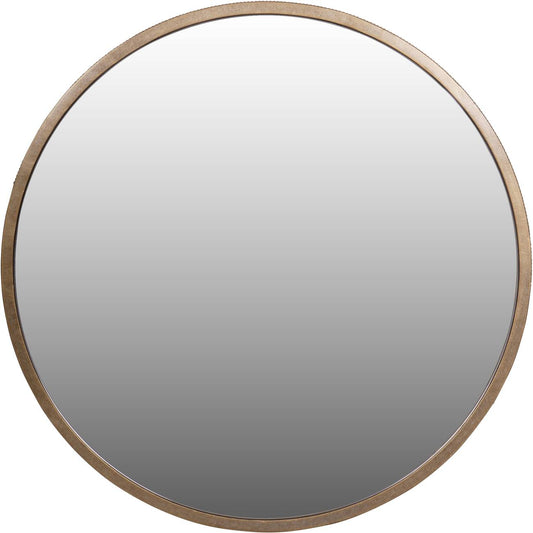 Belvedere Aged Gold Round Mirror 80cm
