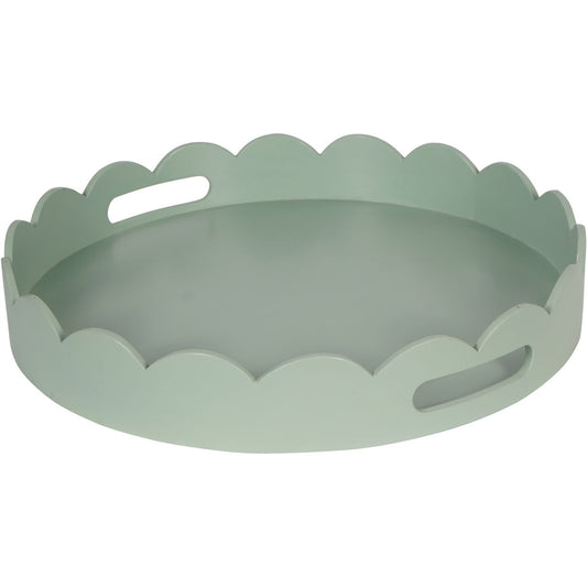 Laura Ashley Duck Egg Green Northall Circular Tray