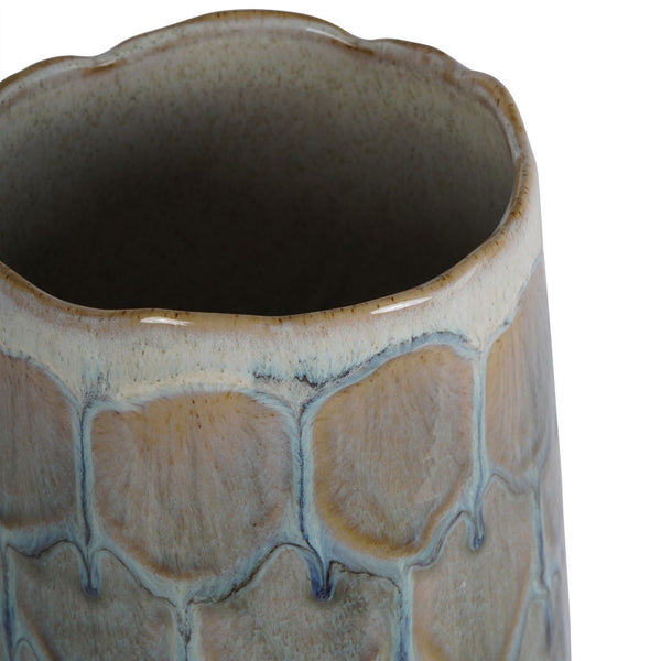 Armadillo Azure Ceramic Vase by Libra, image 3