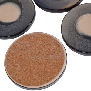 Medway Reactive Glaze Blue Coaster Set of 4 by Libra, image 3