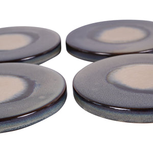 Medway Reactive Glaze Blue Coaster Set of 4 by Libra, image 5