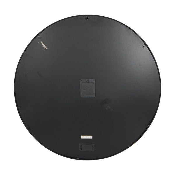 Palladium Wall Clock with Moving Cogs Black Nickel 100cm by Libra, image 2