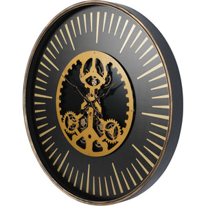 Palladium Wall Clock with Centre Moving Cogs 100cm by Libra, image 2