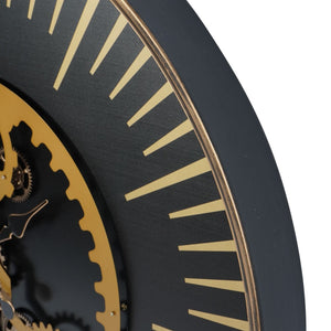 Palladium Wall Clock with Centre Moving Cogs 100cm by Libra, image 4