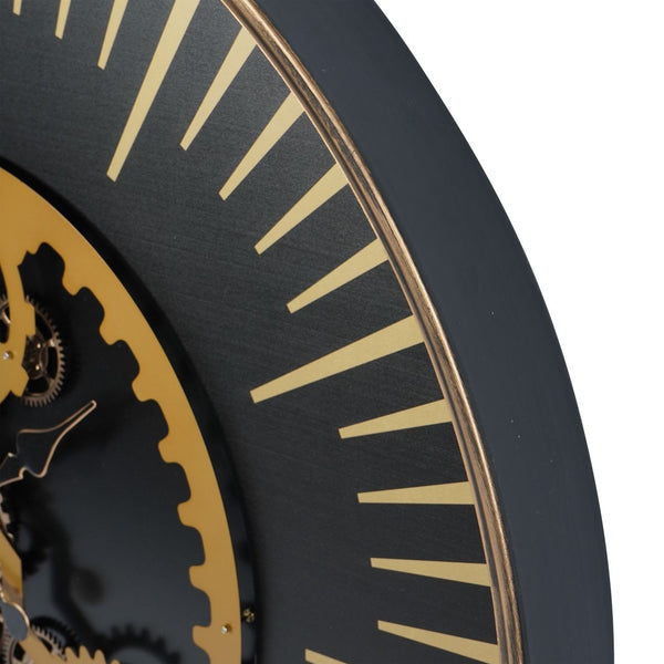 Palladium Wall Clock with Centre Moving Cogs 100cm by Libra, image 4