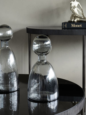 Vitrum Smoked Bottle Vase 37cm by Libra, image 6