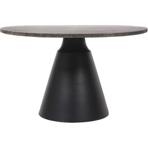 Clifton II Charcoal Black and Dark Travertine Coffee Table Small 60cm by Libra, image 2