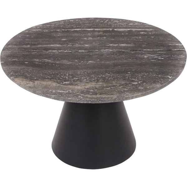 Clifton II Charcoal Black and Dark Travertine Coffee Table Small 60cm by Libra, image 3