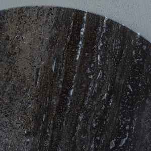 Clifton II Charcoal Black and Dark Travertine Coffee Table Small 60cm by Libra, image 5
