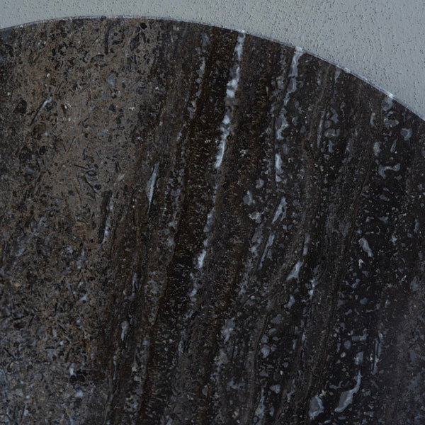 Clifton II Charcoal Black and Dark Travertine Coffee Table Small 60cm by Libra, image 5