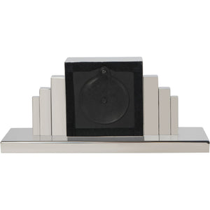 Plaza Nickel Mantel Clock by Libra, image 3