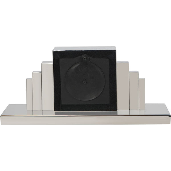 Plaza Nickel Mantel Clock by Libra, image 3