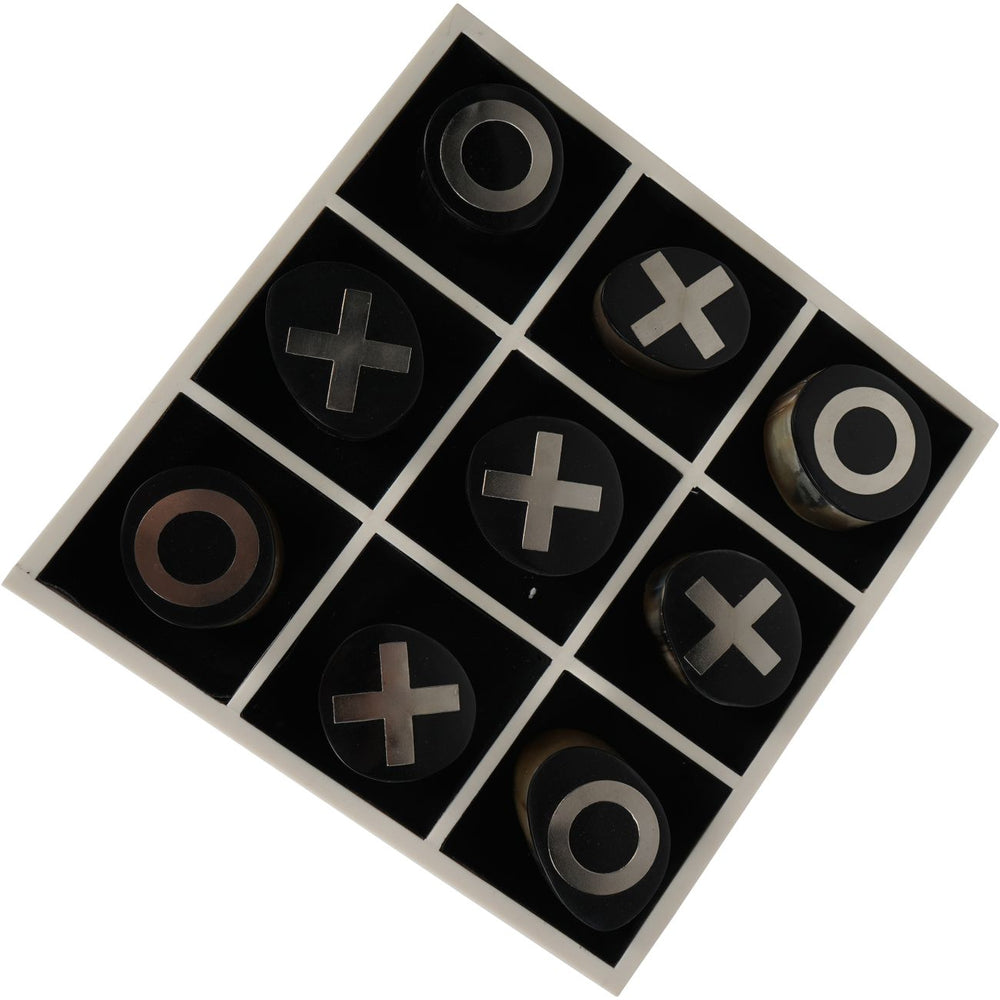 Hanson Horn Inlay Noughts and Crosses Set by Libra
