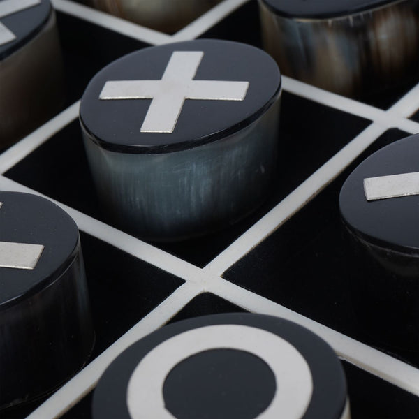 Hanson Horn Inlay Noughts and Crosses Set by Libra, image 4