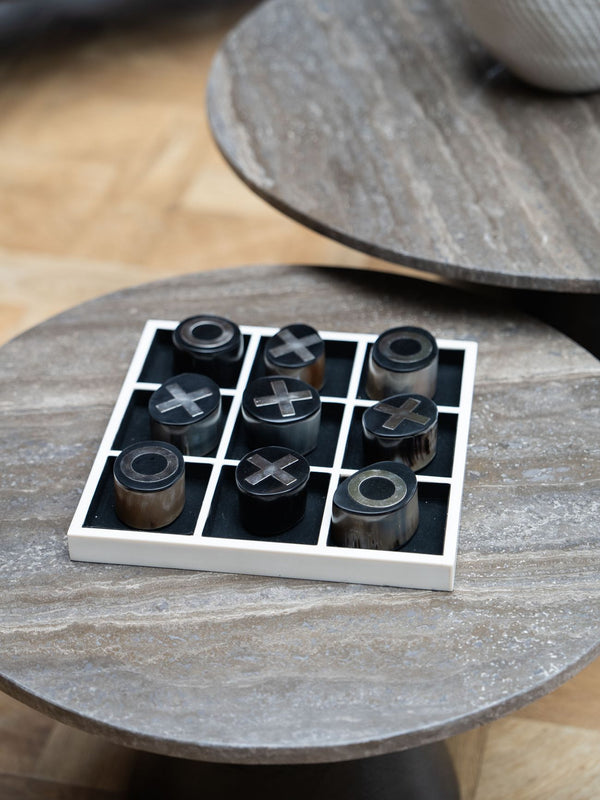 Hanson Horn Inlay Noughts and Crosses Set by Libra, image 6