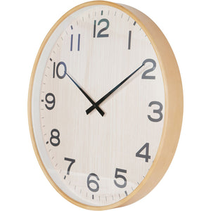 Grain Effect Wall Clock Light Natural 53cm by Libra, image 2