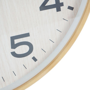 Grain Effect Wall Clock Light Natural 53cm by Libra, image 4