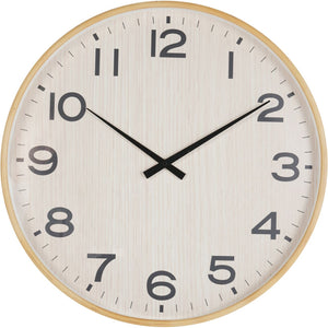 Grain Effect Wall Clock Light Natural 53cm by Libra