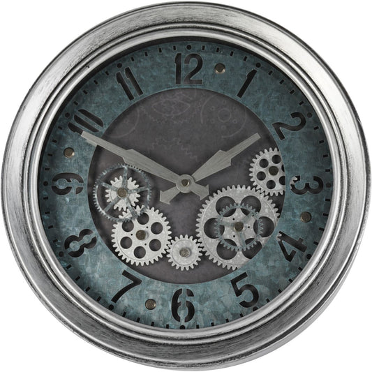 Palladium Mini Dials Clock Antique Silver 33.3cm