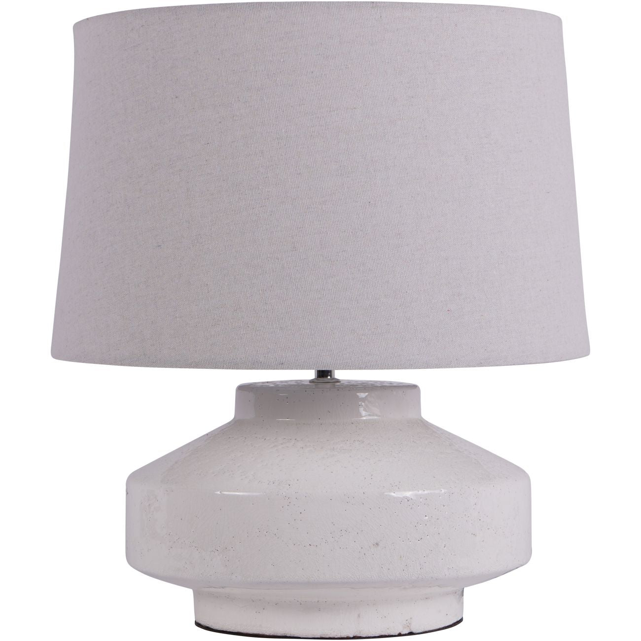 San Sebastian Terracotta Table Lamp White